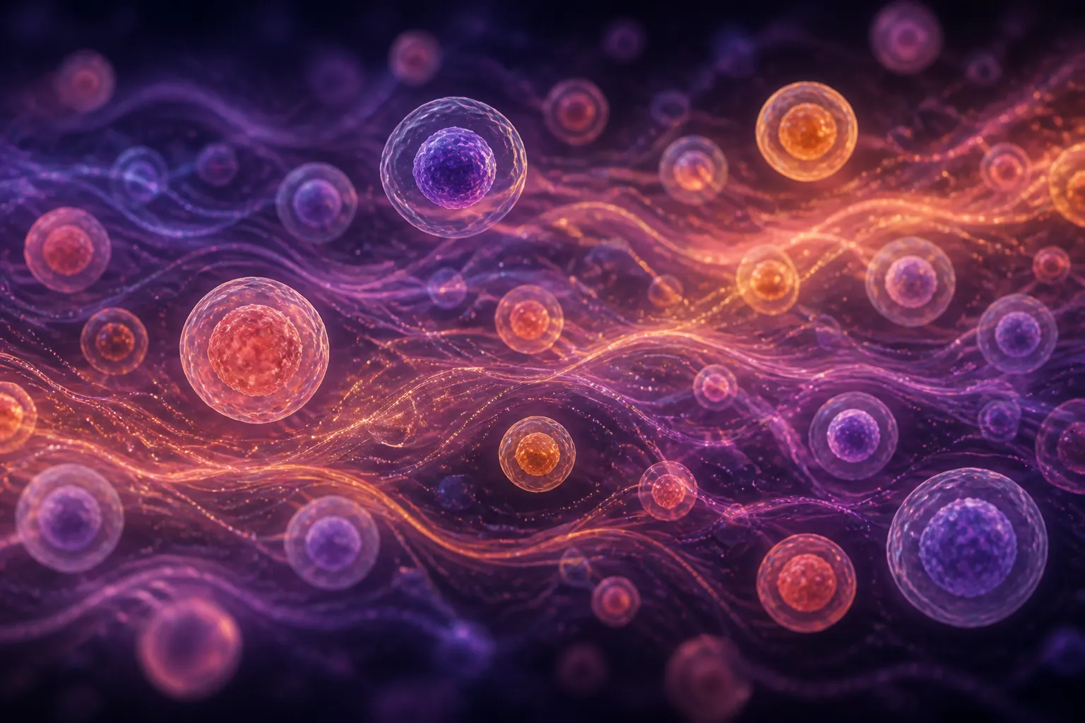 Abstract visualisation of natural biological variation over time