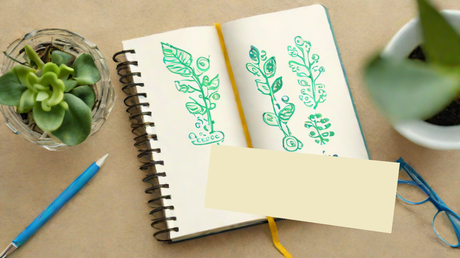 Notebook with abstract NAD+ and mitochondria sketches for a careful UK wellness guide to cellular energy and ageing biology.