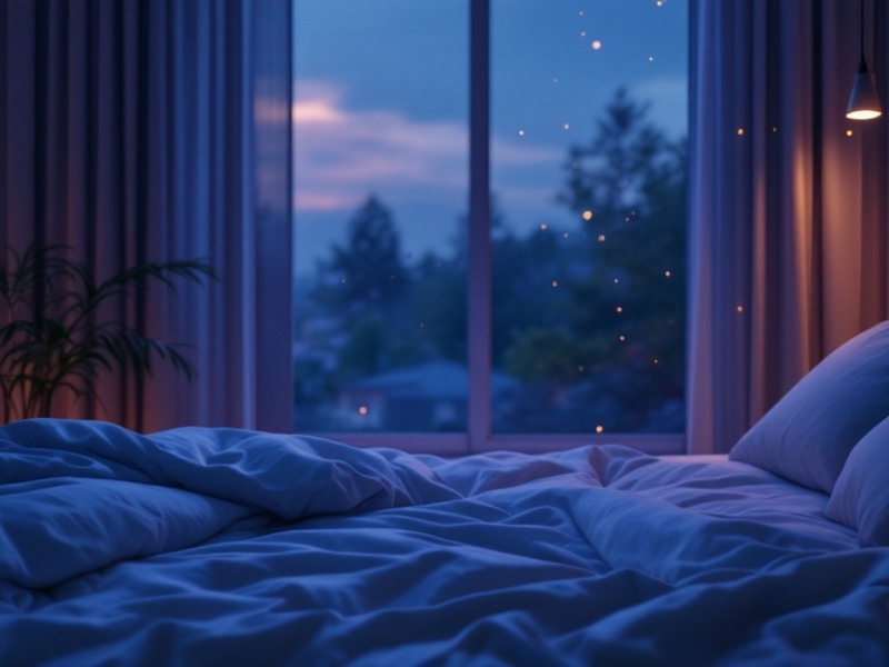 Sleep tracker, twilight light and cellular energy graphic for a UK summer mitochondrial recovery guide.