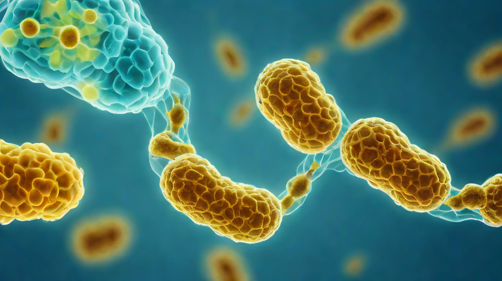 Abstract mitochondria and cell stress illustration for a careful UK wellness guide to vaping and cellular health context.