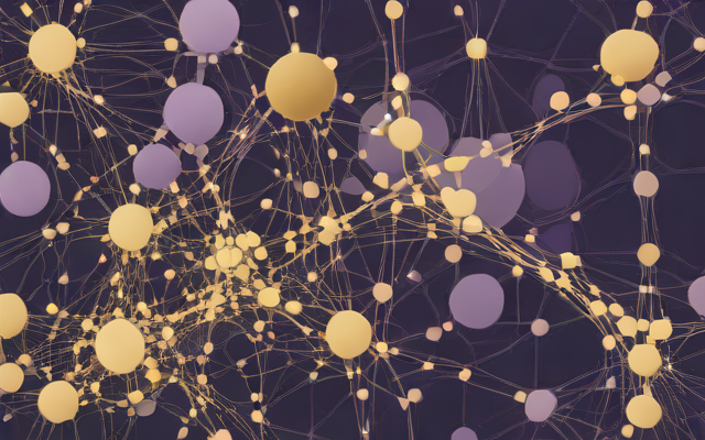 Abstract illustration of neural pathways and mitochondria for Alzheimer’s mitochondrial research.
